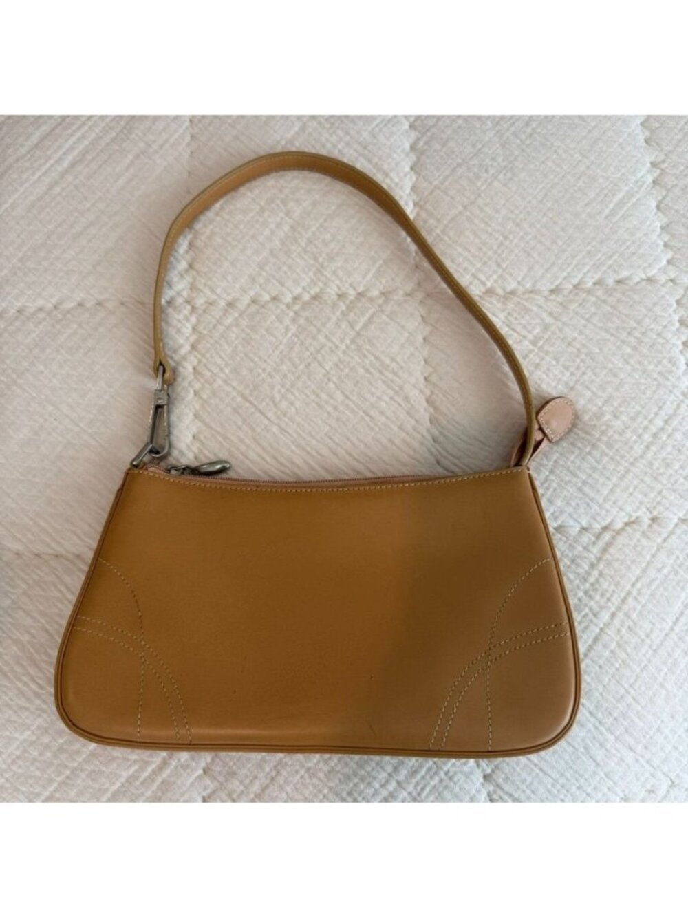 Y2K Tan Camel Tone Shoulder Bag